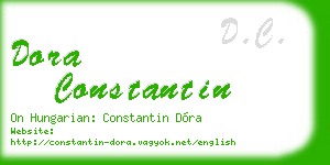 dora constantin business card